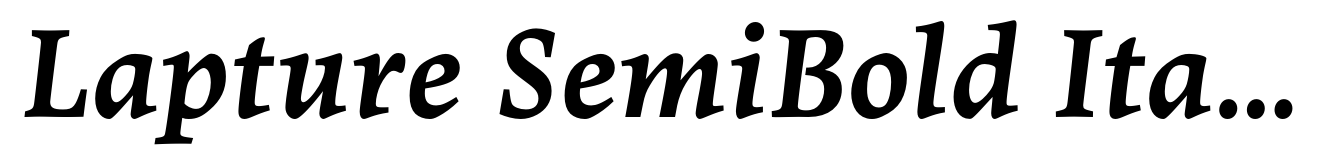 Lapture SemiBold Italic